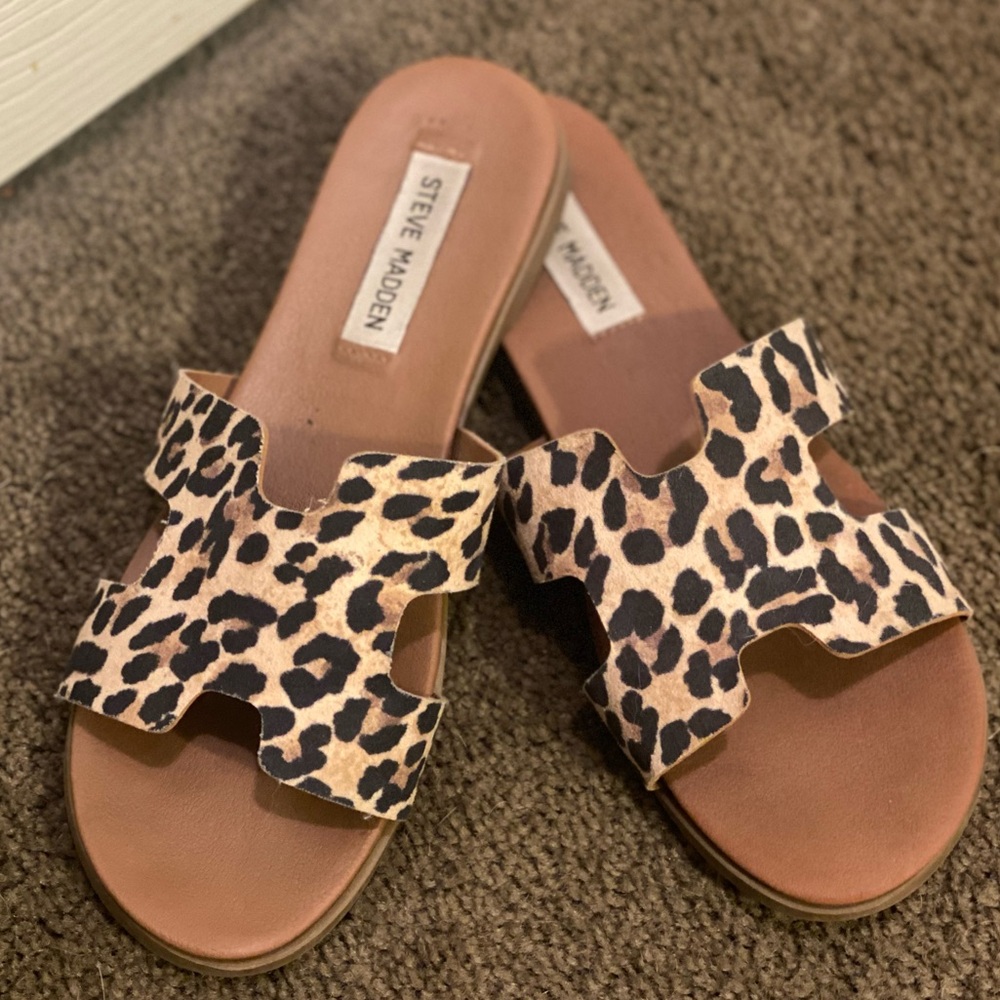 Steve Madden Harriet Leopard slide